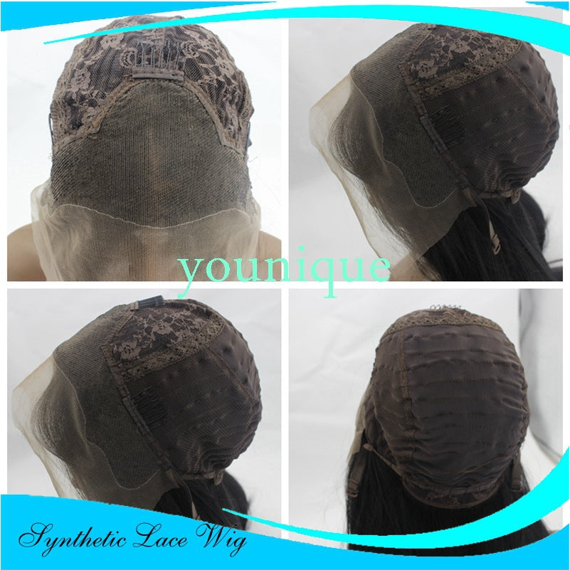 2-strand braids front lace wig