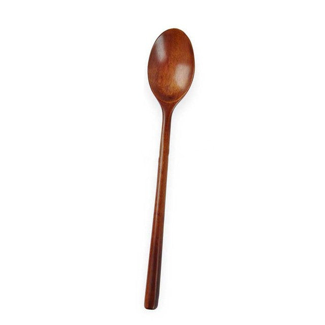 Wooden Soup Spoon Eco Friendly Tableware Natural Elli