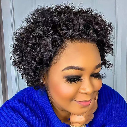 European And American Small Curly Wig Women's Chemical