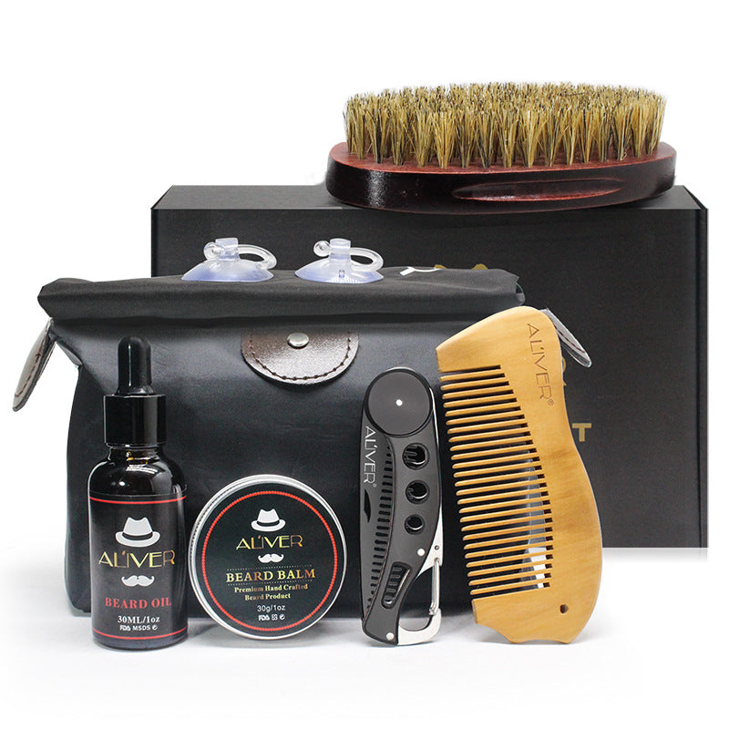 Man Hair Beard Shaving Set Bathroom Tool Brush Comb Shaving