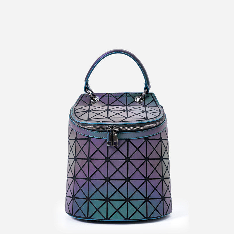 Multifunctional Luminous Geometric Colorful Handbag