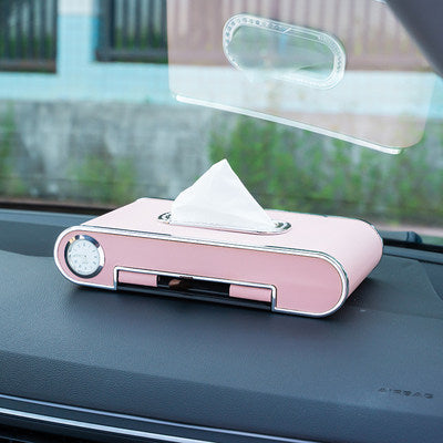 Mobile Phone Holder Tissue Box Car With High-end Pumping Paper Box