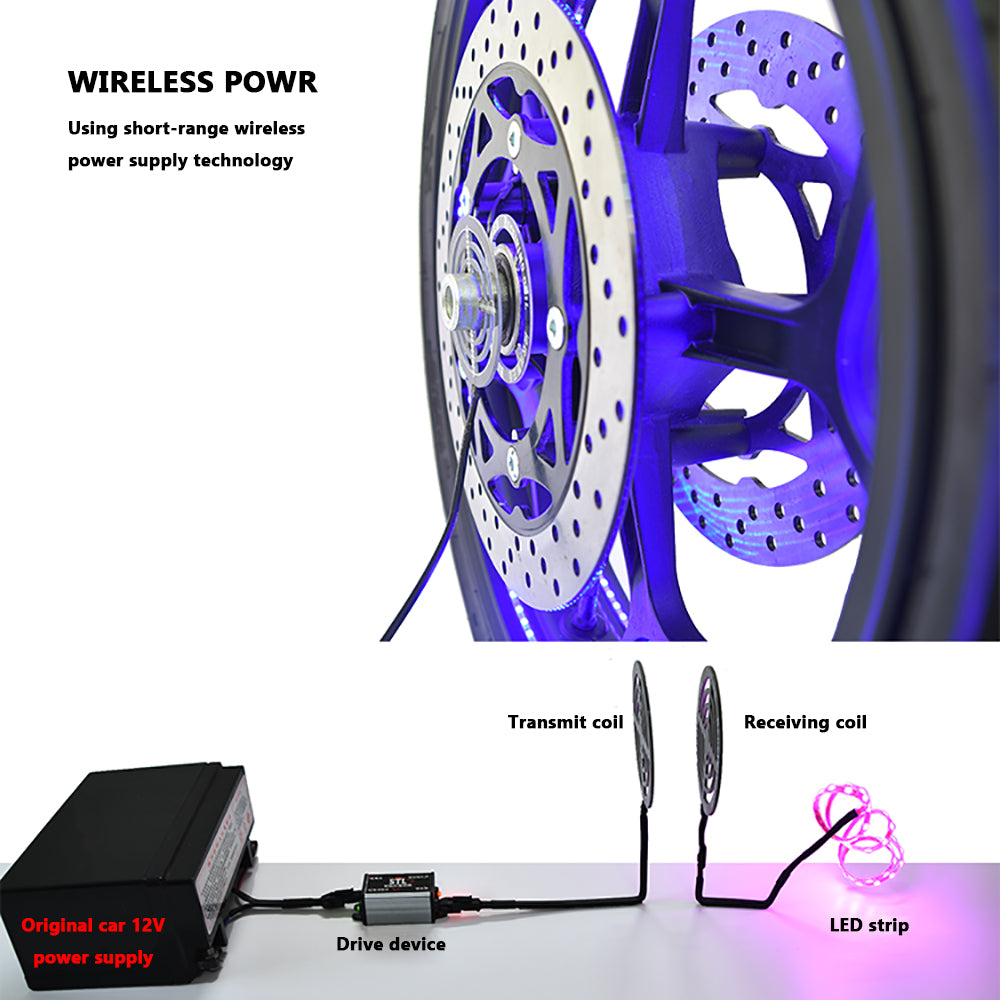 Wireless Powered Hot Wheels LED Wheel Lights