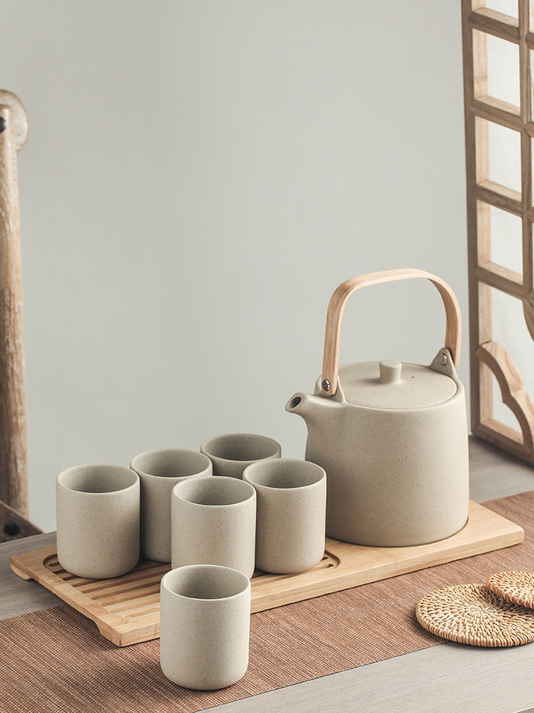 Japanese Retro Large Capacity Ceramic Tea Set