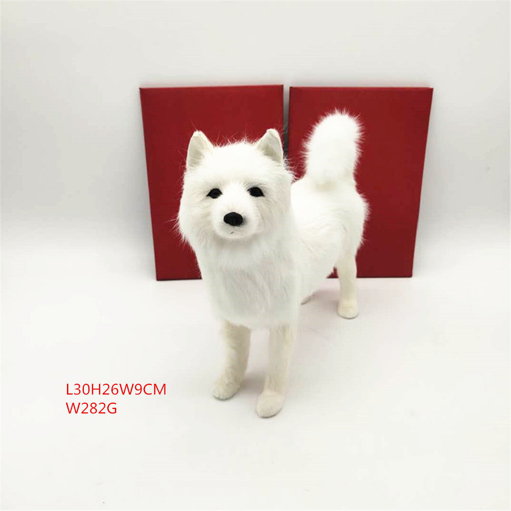 White Home Samoyed Ornaments Dog Crafts