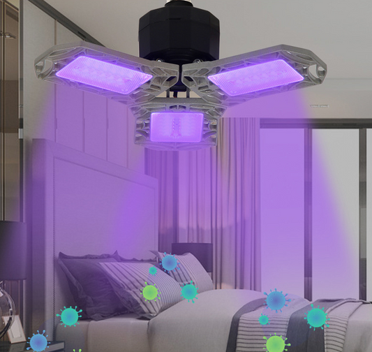 Illumination Bulb Lamp Led Three-leaf Four-leaf Lamp Can Be Folded And Deformed