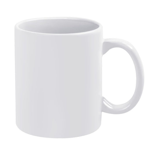 White mug (partially printed)