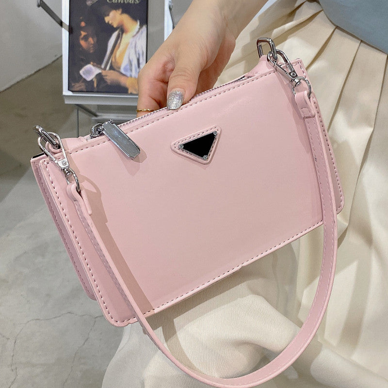 Luxury Pink Women's Crossbody Bag Brand Designer Shoulder Bag Quality Small Pu Leather Handbags Female Fashion Messenger Bag Sac