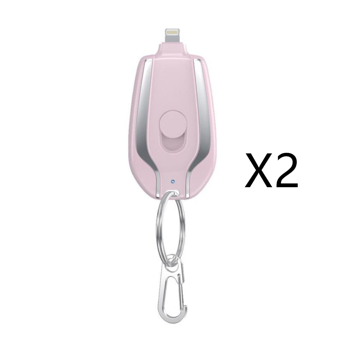 1500mAh Mini Power Emergency Pod Keychain Charger With Type-C Ultra-Compact Mini Battery Pack Fast Charging Backup Power Bank