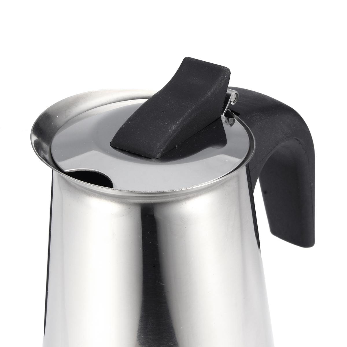 Stainless Steel Moka Pot Coffee Pot With Small Electric Stove