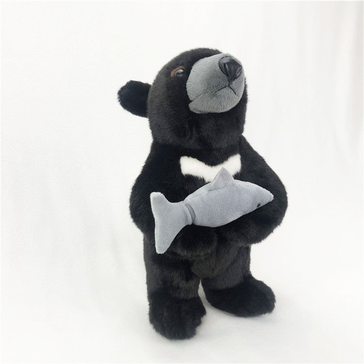 Simulation Black Bear Plush Toy Children's Doll Gift Rag Doll