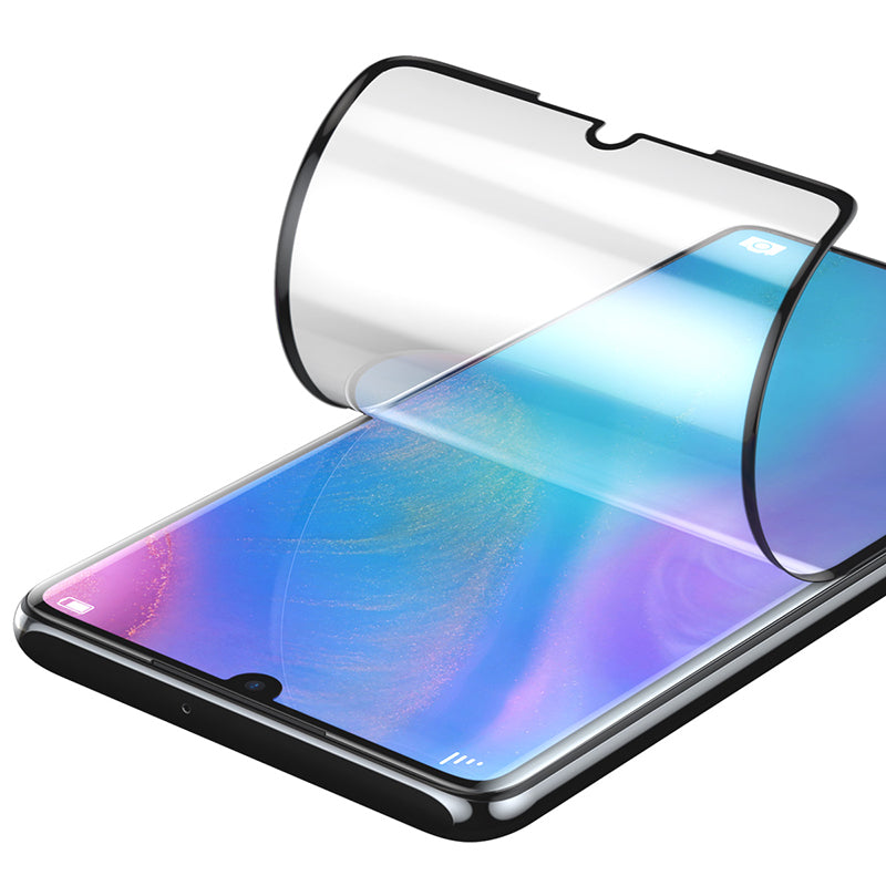 Full Screen Curved Anti Explosive Soft Film Two Pieces For P30 Pro Black