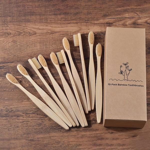 New Design Mixed Color Bamboo Toothbrush Eco Friendly Woode