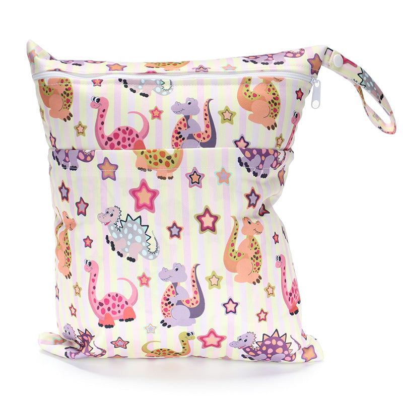 Digital Printing New Pattern Double Pocket Diaper Bag