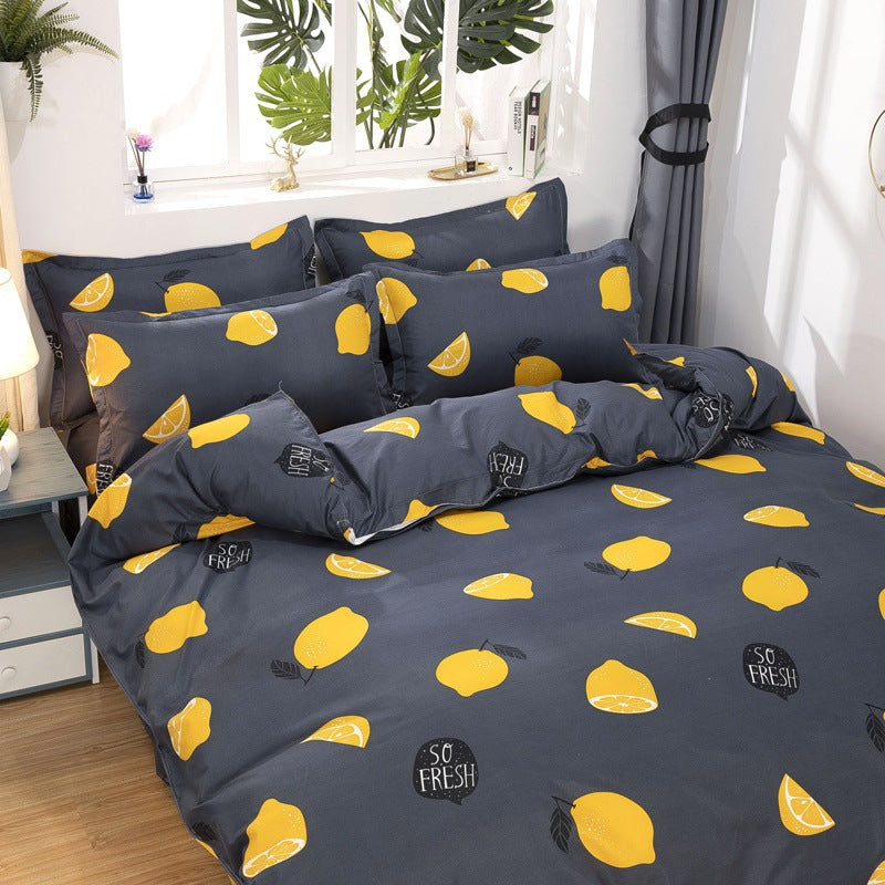 Candy Bedding Four Piece Home Textile Washed Cotton