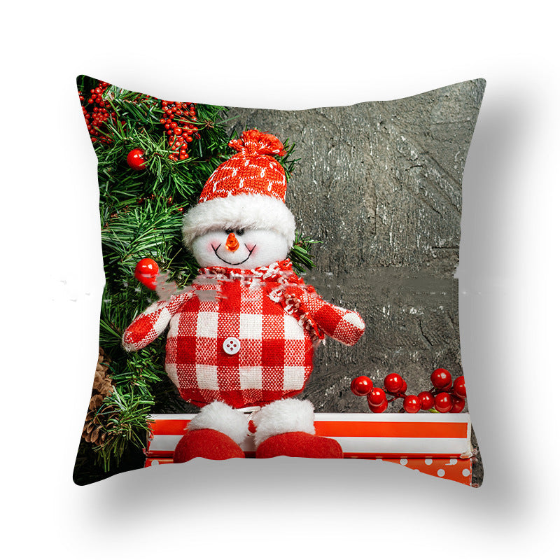 Christmas Pillowcase Cute Snowman Ins