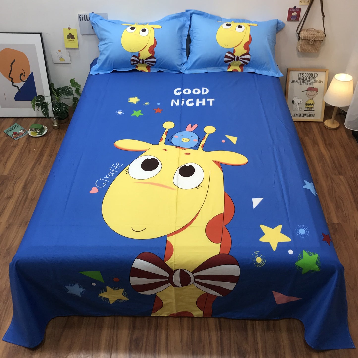 Cotton Cartoon Single Piece Can Be Equipped With Duvet Cover Sheet