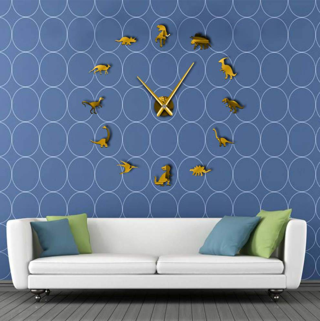 DIY wall clock living room bedroom creative 3D stereo mute home decoration wall clock