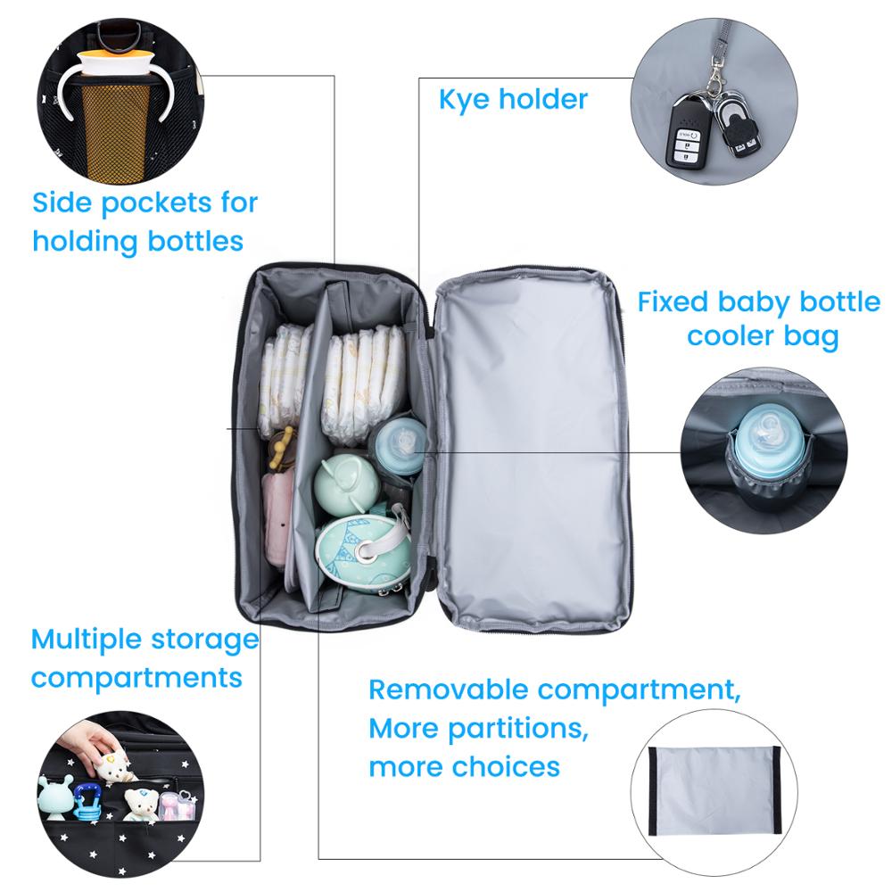 Baby Stroller Bag Large Capacity Stroller Stroller Accessories Baby Storage Bag