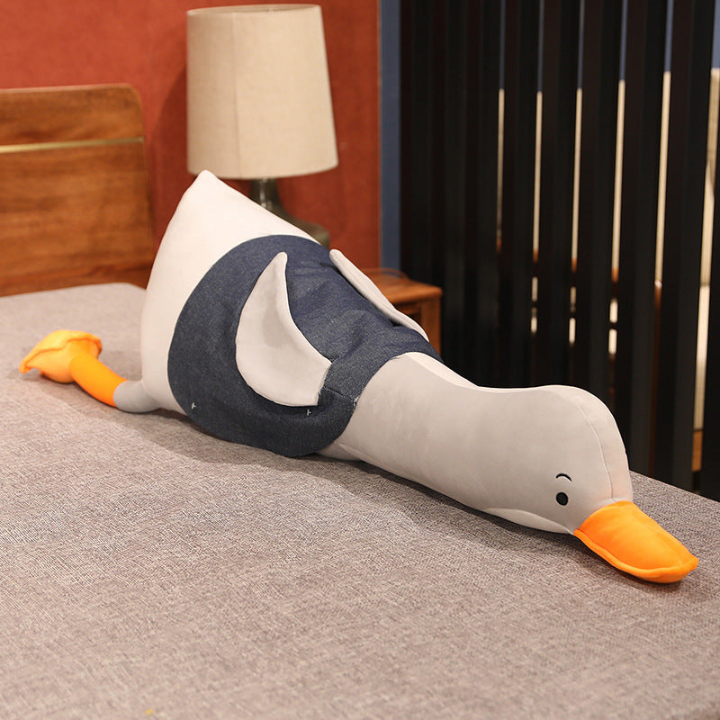 Simulation Of Oversized White Goose Lying Down Pillow