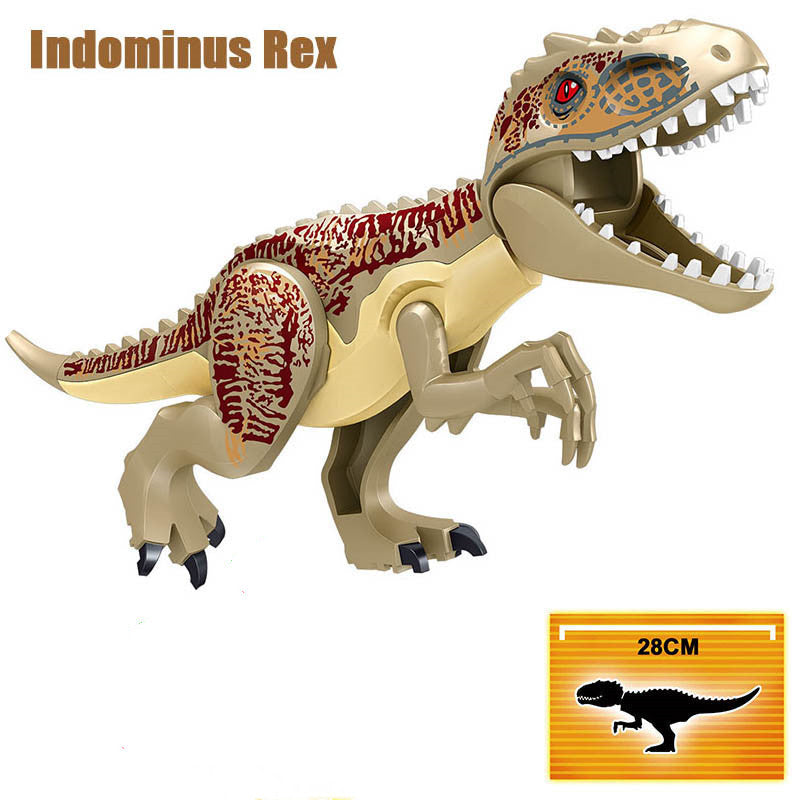 Jurassic Colorful Dinosaur Building Blocks Children's Puzzle Assembling And Inserting Boy Toys