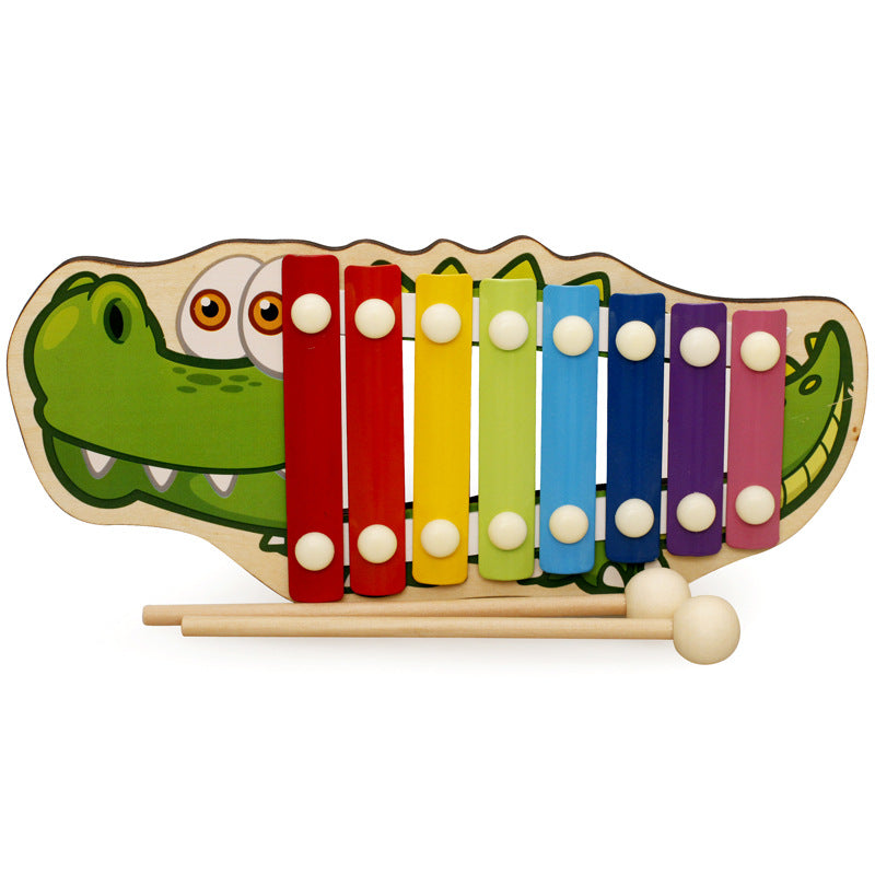 Wooden Cartoon Animal Octave Player Knocking Piano Octave Children Percussion