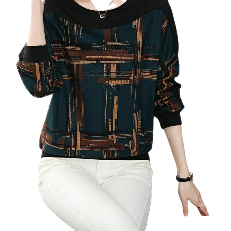 Loose Belly Covering Long-sleeved Top Thin Women's Sweater