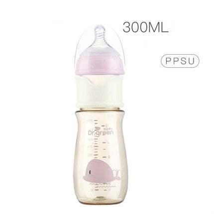 Wide caliber fast flushing bottle