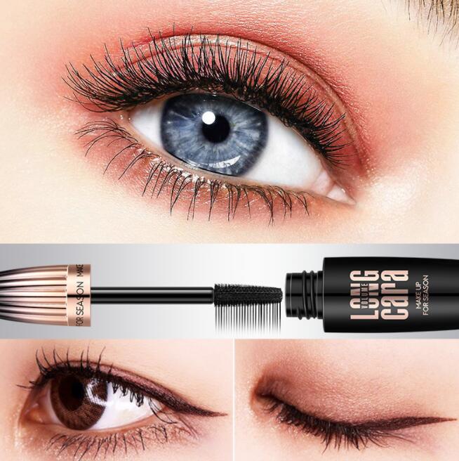 2021 Makeup Eyelash Mascara Eye Lashes Makeup 4D Silk Fiber Lash Mascara New Long Curling Black Waterproof Fiber Mascara