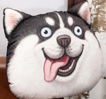 Manufacturers selling God annoying dog 3D creative head pillow cushion Ha J Chiesa Moyer dog wholesale custom hand warmer