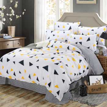 New Quilt Cover Simple Bed Sheet Cartoon Supplies Four-piece Set