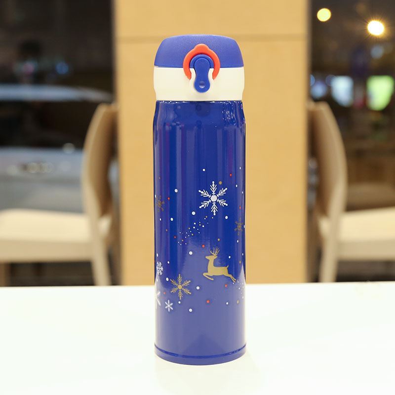 Christmas Vacuum Cup Water Cup Elk Christmas Eve Gift