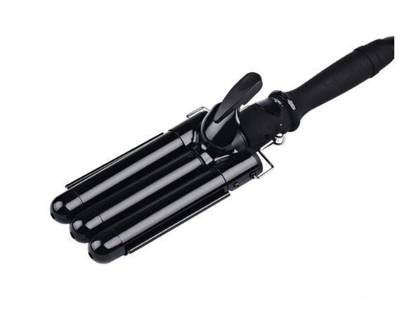 Instant Noodle Head LCD Curling Iron Three-tube Water Ripple