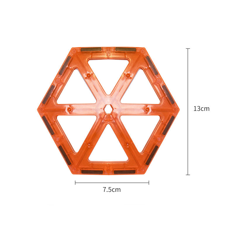 Children's Educational Magnetic Toy Translucent Large Particle Assembly