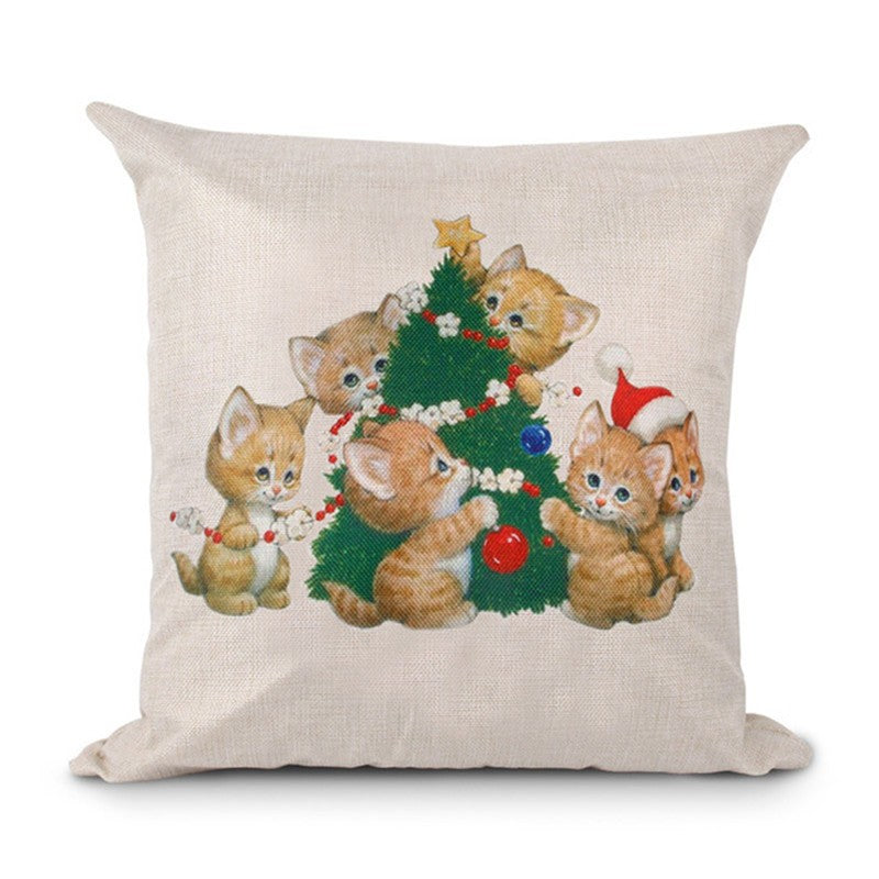 Christmas Hot-selling Home Sofa Office Creative Linen Pillowcase