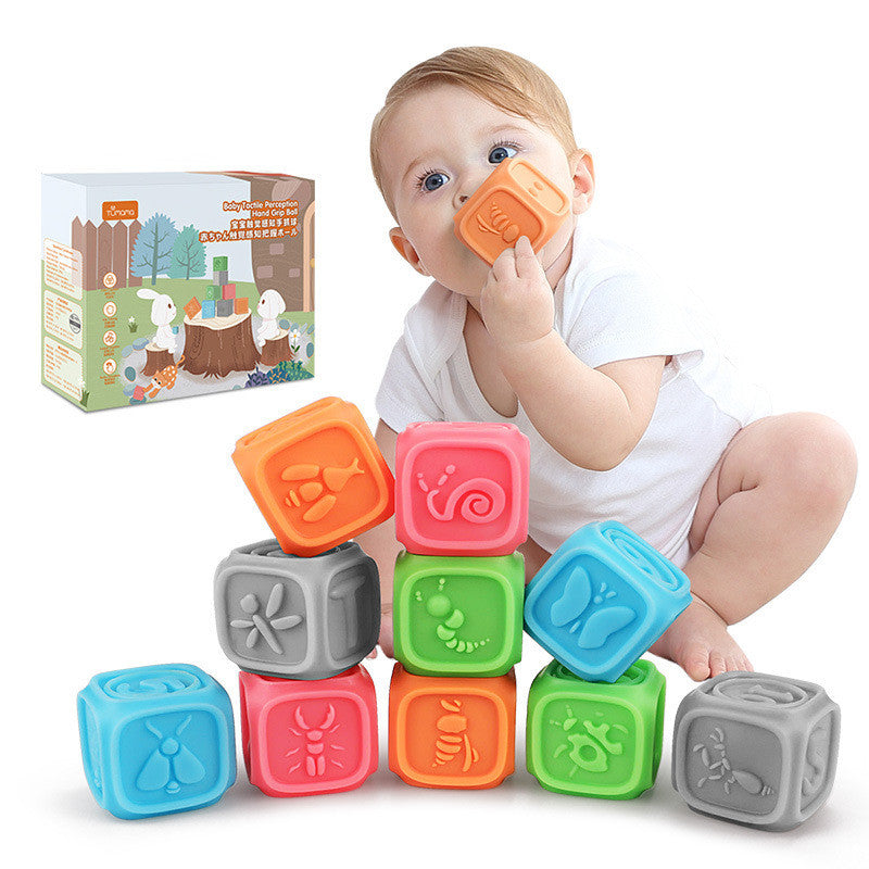 Educational Soft Rubber Multi-texture Baby Toy