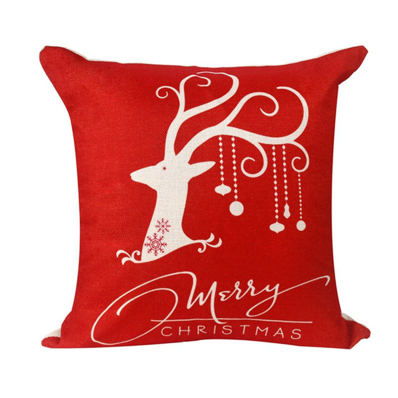 Christmas Hot-selling Home Sofa Office Creative Linen Pillowcase