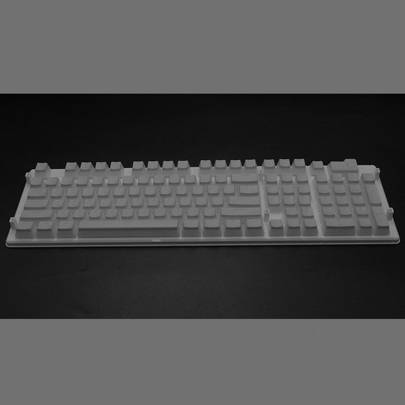 Pudding 108 Key Double Skin Pudding Cream PBT104 Two-color Milk Skin Mechanical Keyboard Translucent Keycap