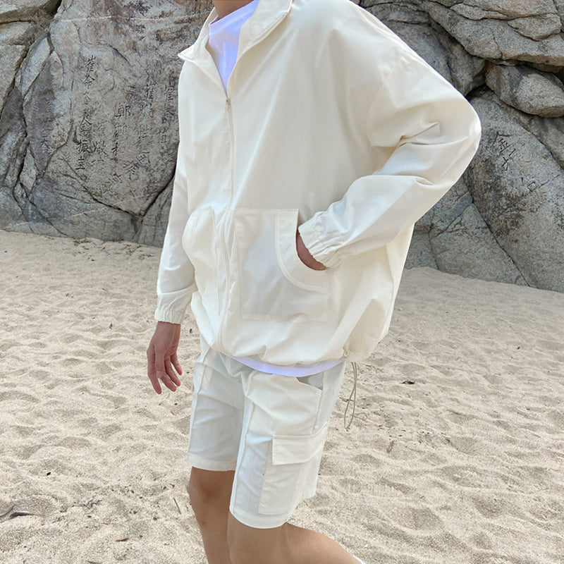 Men's Loose Ice Silk Sunscreen Trendy Jacket