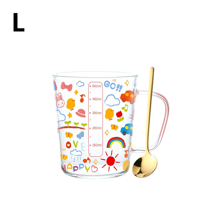 Heat-resistant Household Large-capacity Milk Cup With Scale