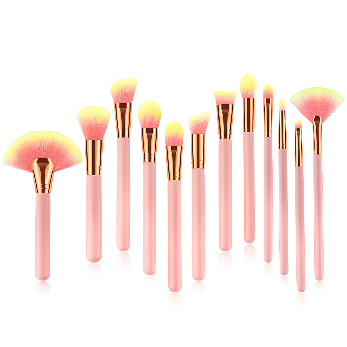 12pcs beauty makeup brushes