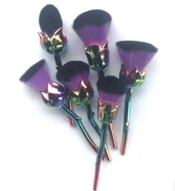 New 6 Roses Color Handle Makeup Brush Makeup Brush Beauty Makeup