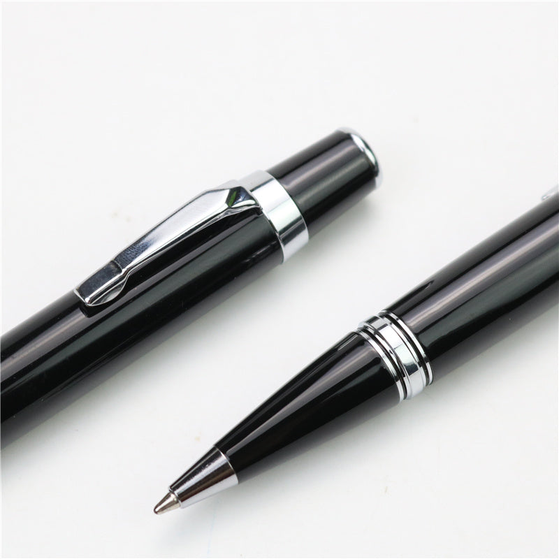 Pocket Signature Pen Free Full Metal Black Portable Rollerball Pen