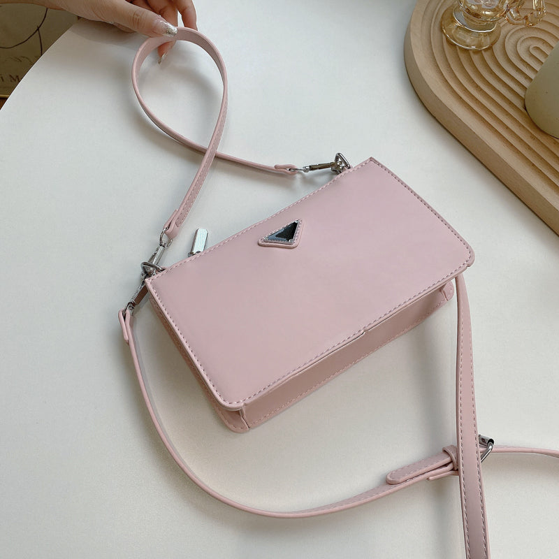 Luxury Pink Women's Crossbody Bag Brand Designer Shoulder Bag Quality Small Pu Leather Handbags Female Fashion Messenger Bag Sac