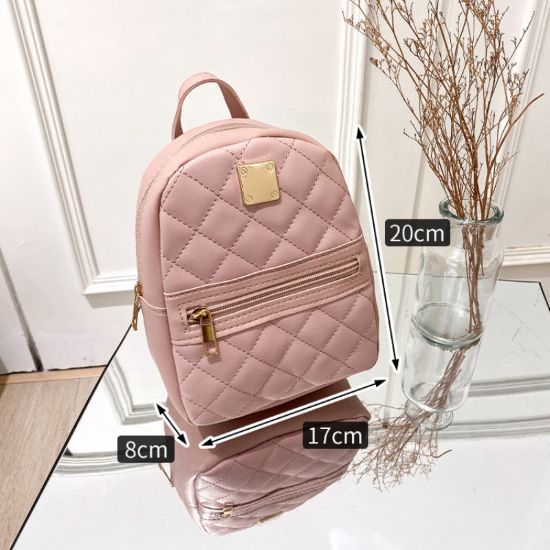 PU Leather Shoulder Mini Small Backpack Multi-Function Ladies Phone Pouch Pack Ladies School Backpack Bags For Women Mochilas