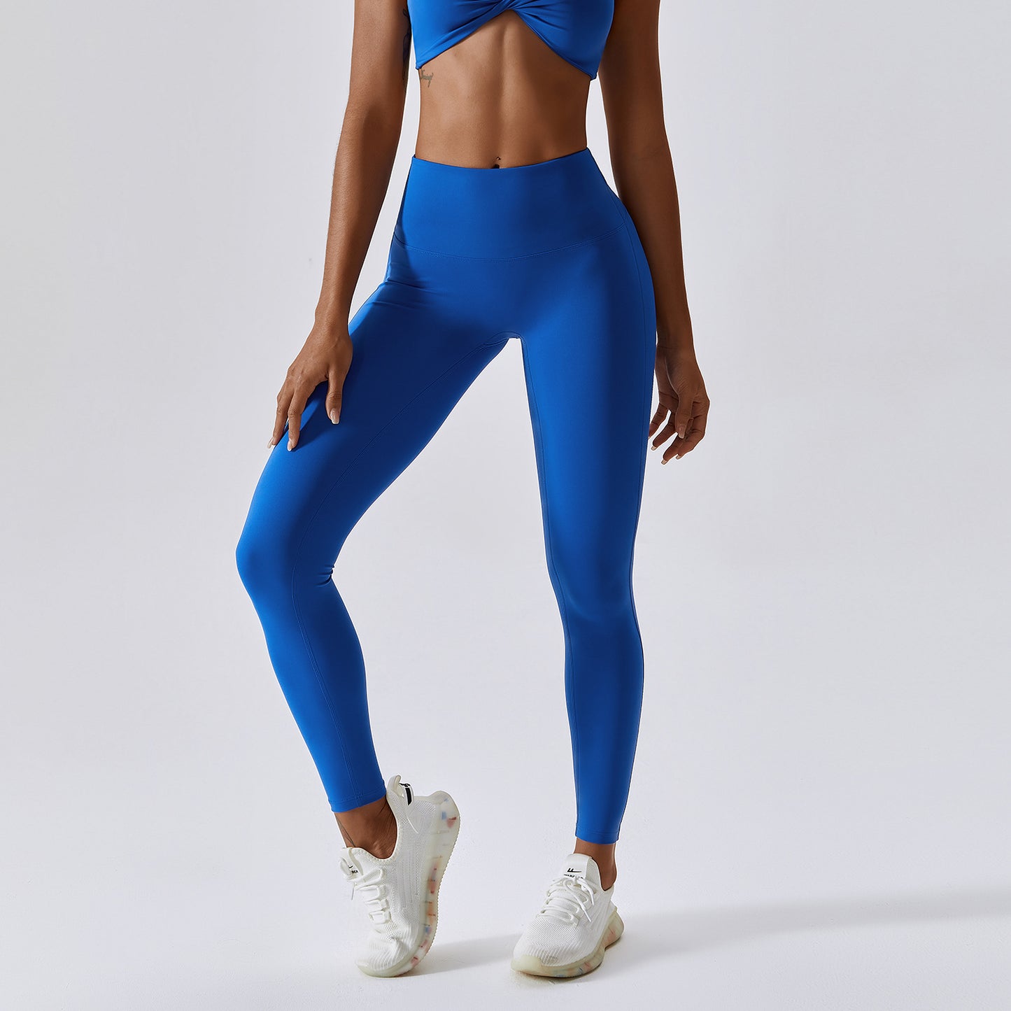 Nude Feeling Yoga Pants Hip-lifting Running Speed Dry Fitness Pants Candy Color High Waist