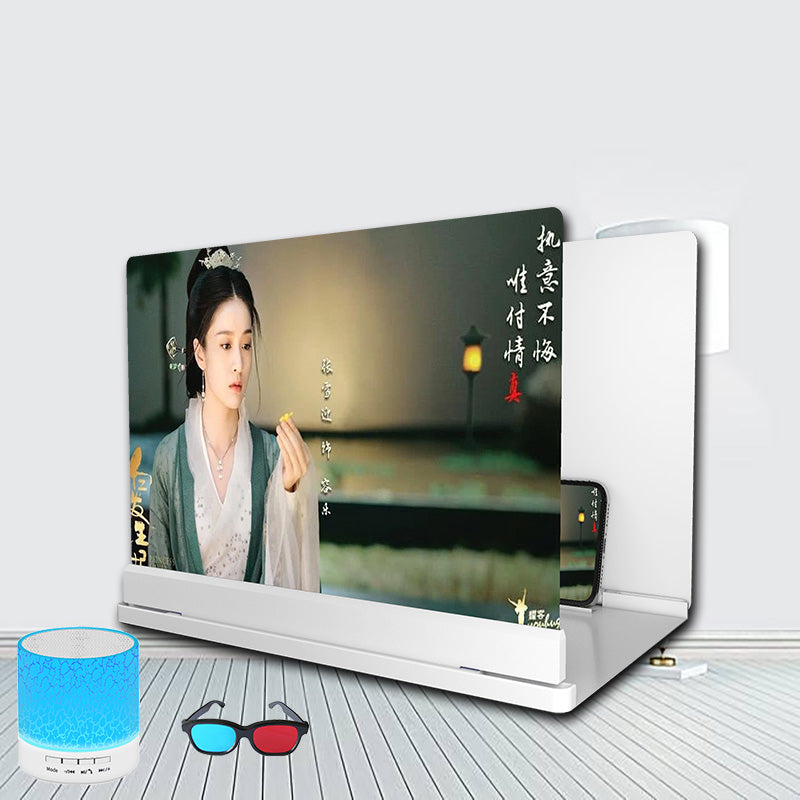 Blu-ray Ultra-clear Mobile Phone Screen Magnifier Eye Protection Lazy Bracket