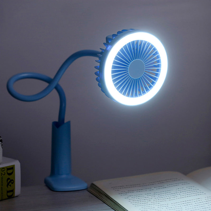 Eye protection lamp clip fan