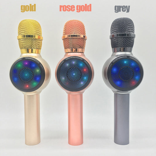 Sing it with colorful lights National K song wireless Bluetooth microphone