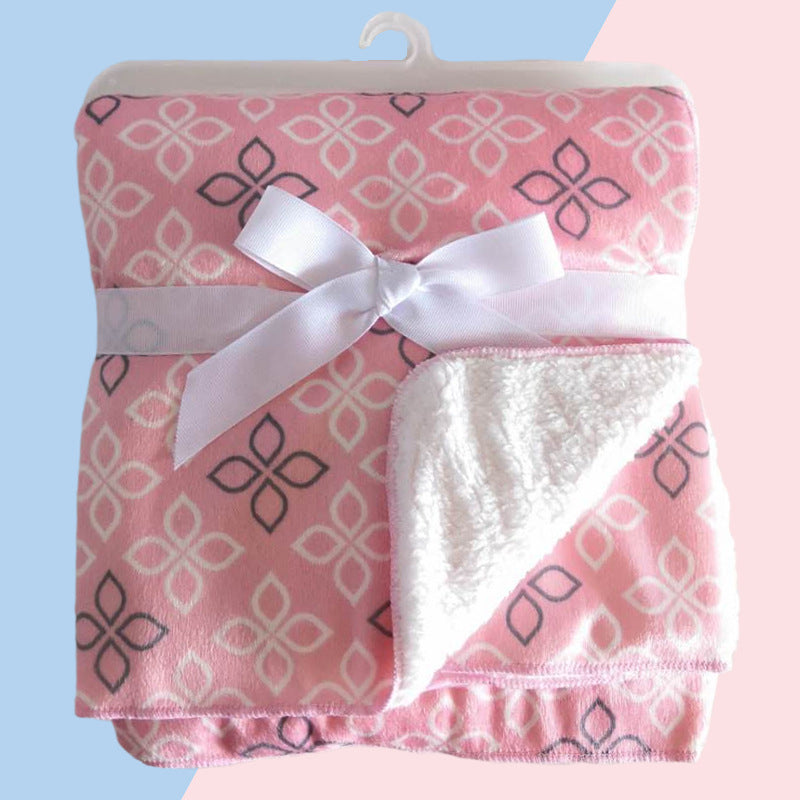 Baby double coral fleece blanket